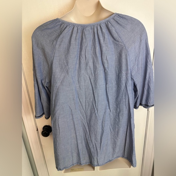Catherine’s 2x Lightweight Round Neck Cotton Flowy Women’s Top #1636 - Picture 4 of 7